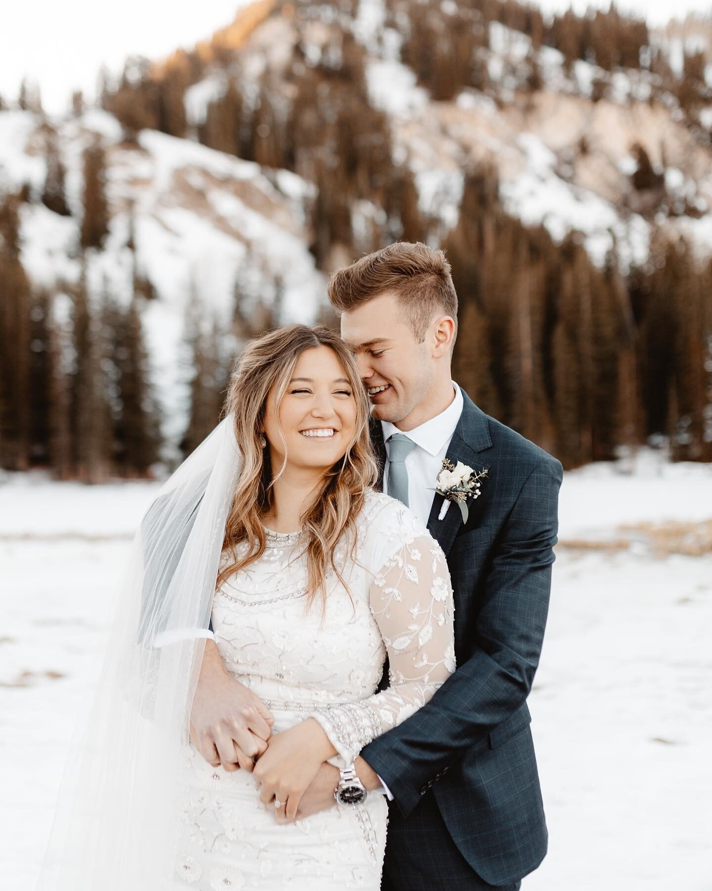 In honor of Alex &amp; Austin&rsquo;s wedding day, here are a few of my favorites from their dreamy snow formals! ❄️🤩