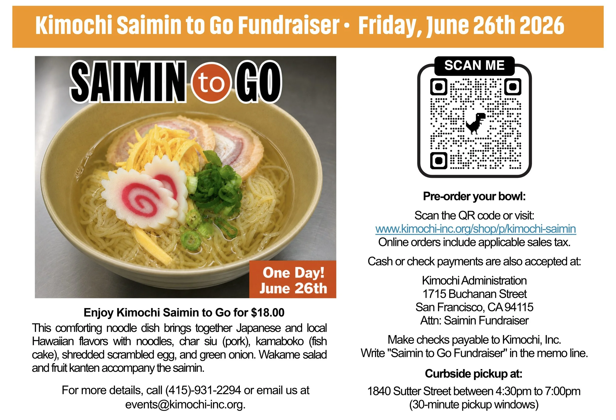 Saimin To Go Fundraising