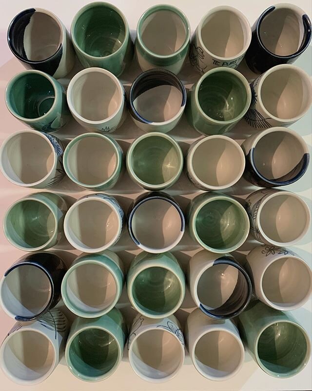 All the tumblers . . . .

#pottery #potter #pot #potdealer #ceramics #ceramic #keramik #supportlocal #modernceramics #modernceramic #local #handmade #potterylove #localartist #ceramiclicious #craft #picoftheday #artoftheday #apartmenttherapy #bohodec