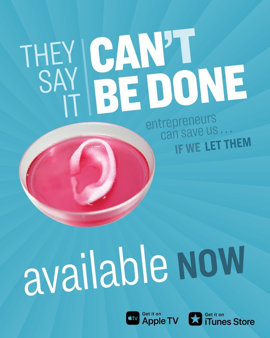 They Say It Can't Be Done is now available to own on DVD and iTunes!! The film is available to view on-demand platforms. To see a full list of how you can watch or own the film, check out the link in the bio!!