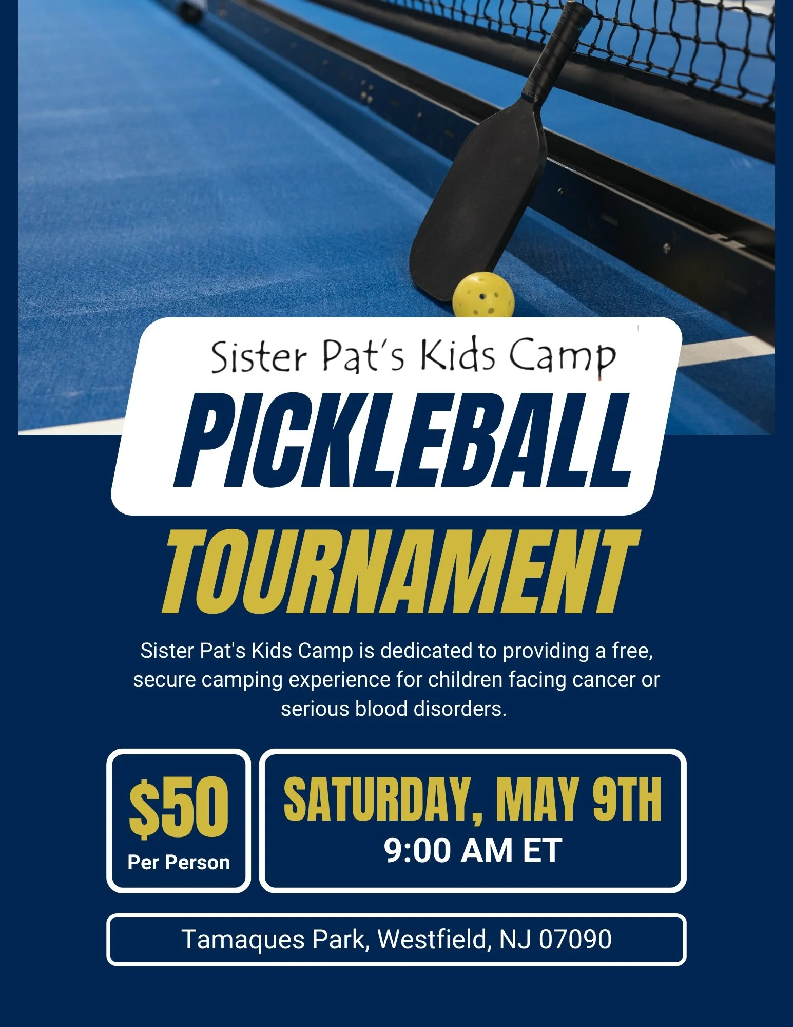 3rd Annual Sister Pat's Pickleball Tournment 
