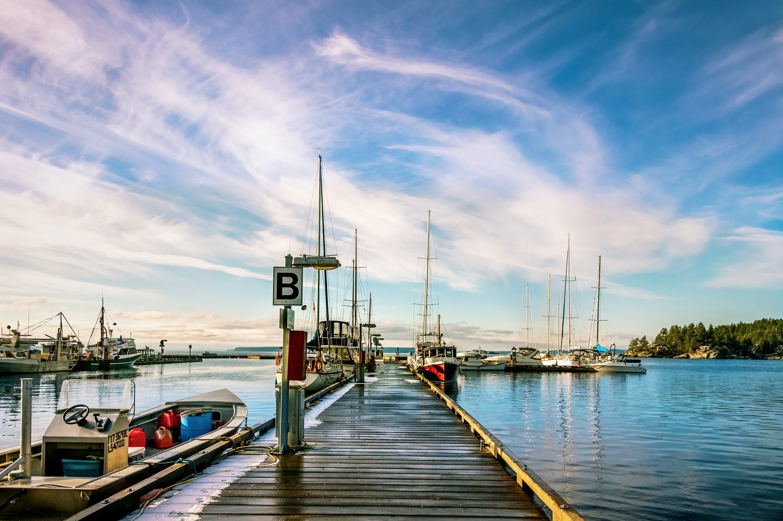 Frosty Morning At The Lund Harbour