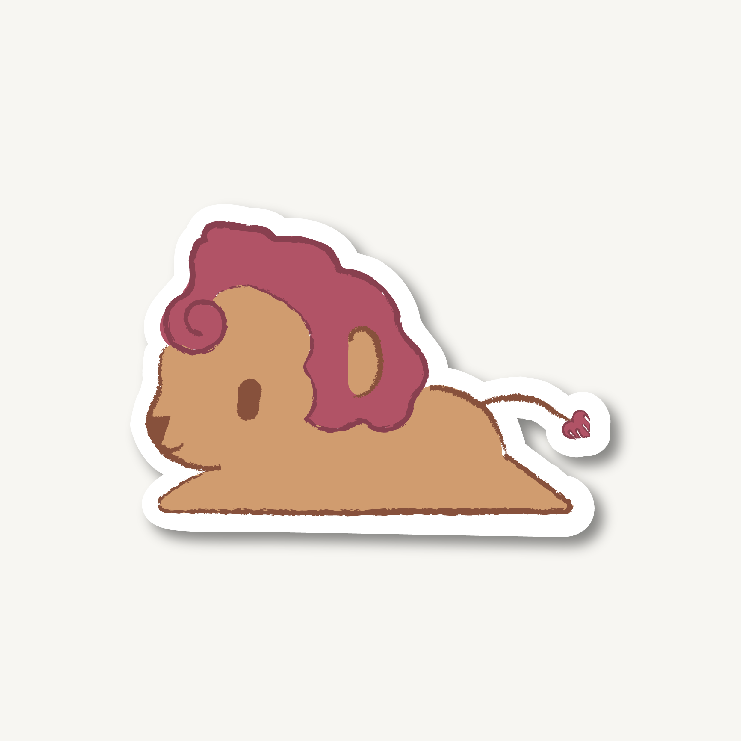 Pink Leo - Sticker
