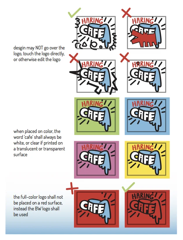  Logo spread right, displaying proper logo useage and placement on color 