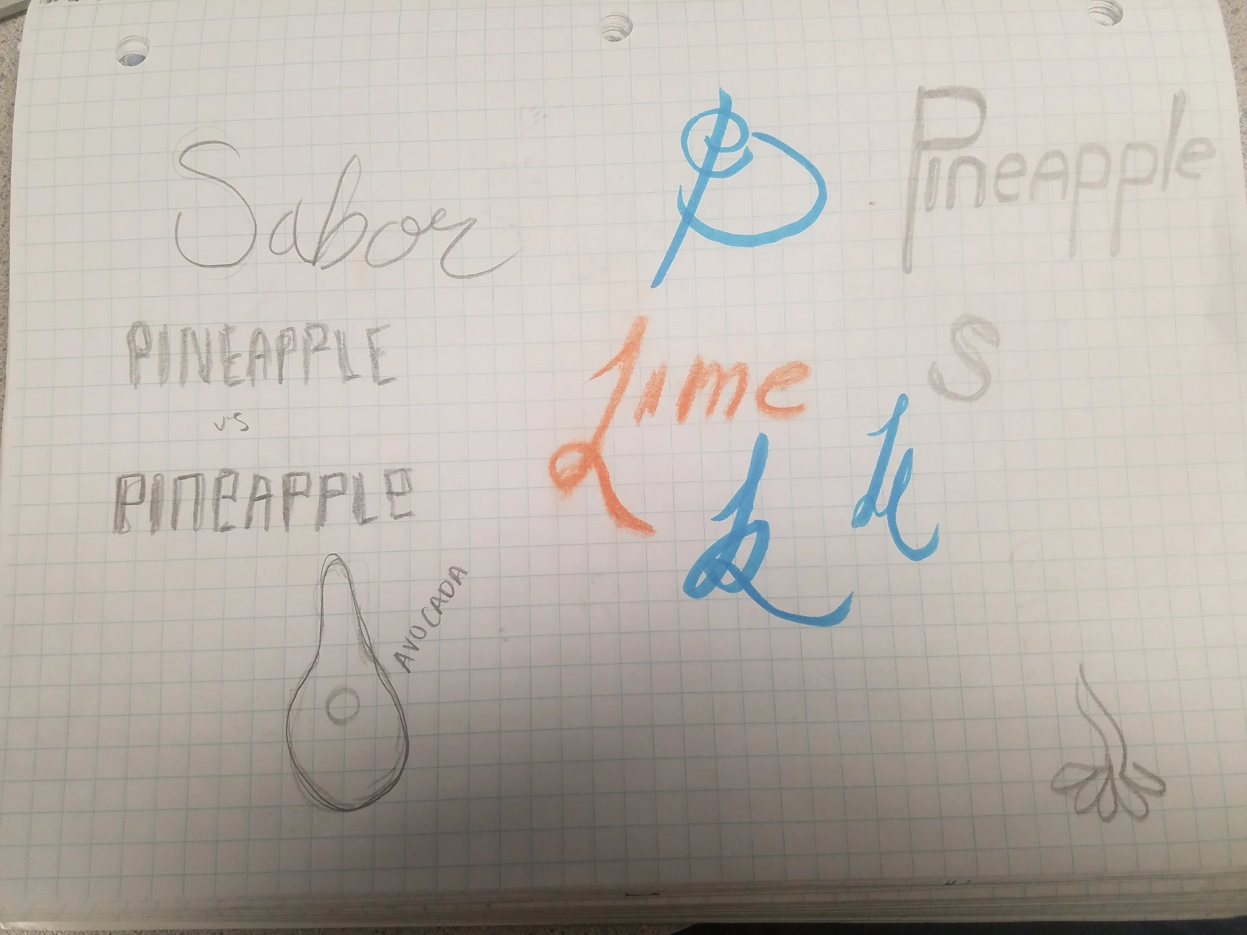  hand-done type was also an initial choice, eventually evolving into the inclusion of script 