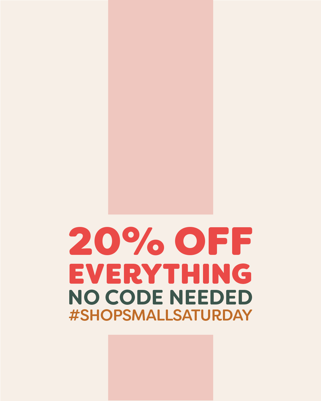 Just a simple little GIF for my online shop to announce my #shopsmallsaturday sale. It was posted on Instagram included in my monthly email newsletter.