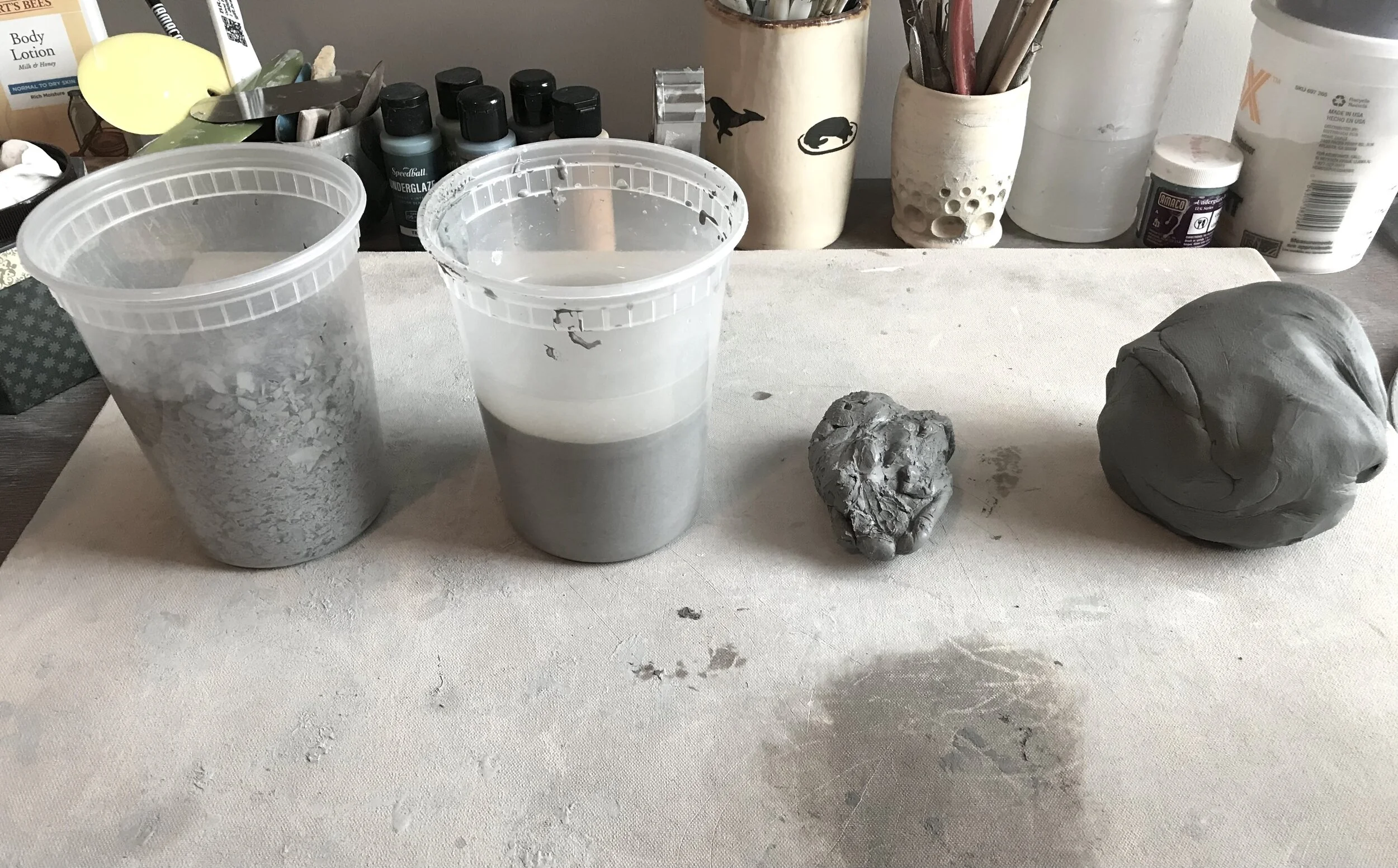How to recycle clay to give it a second life: — Morgan Mattson Ceramics