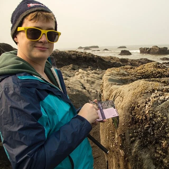 it's process monday! be sure to head to visitor centers and check out the guides that are available for purchase, even the little ones! sometimes the best ID guides are small and waterproof--like this one that was perfect for exploring OLYM's tide po