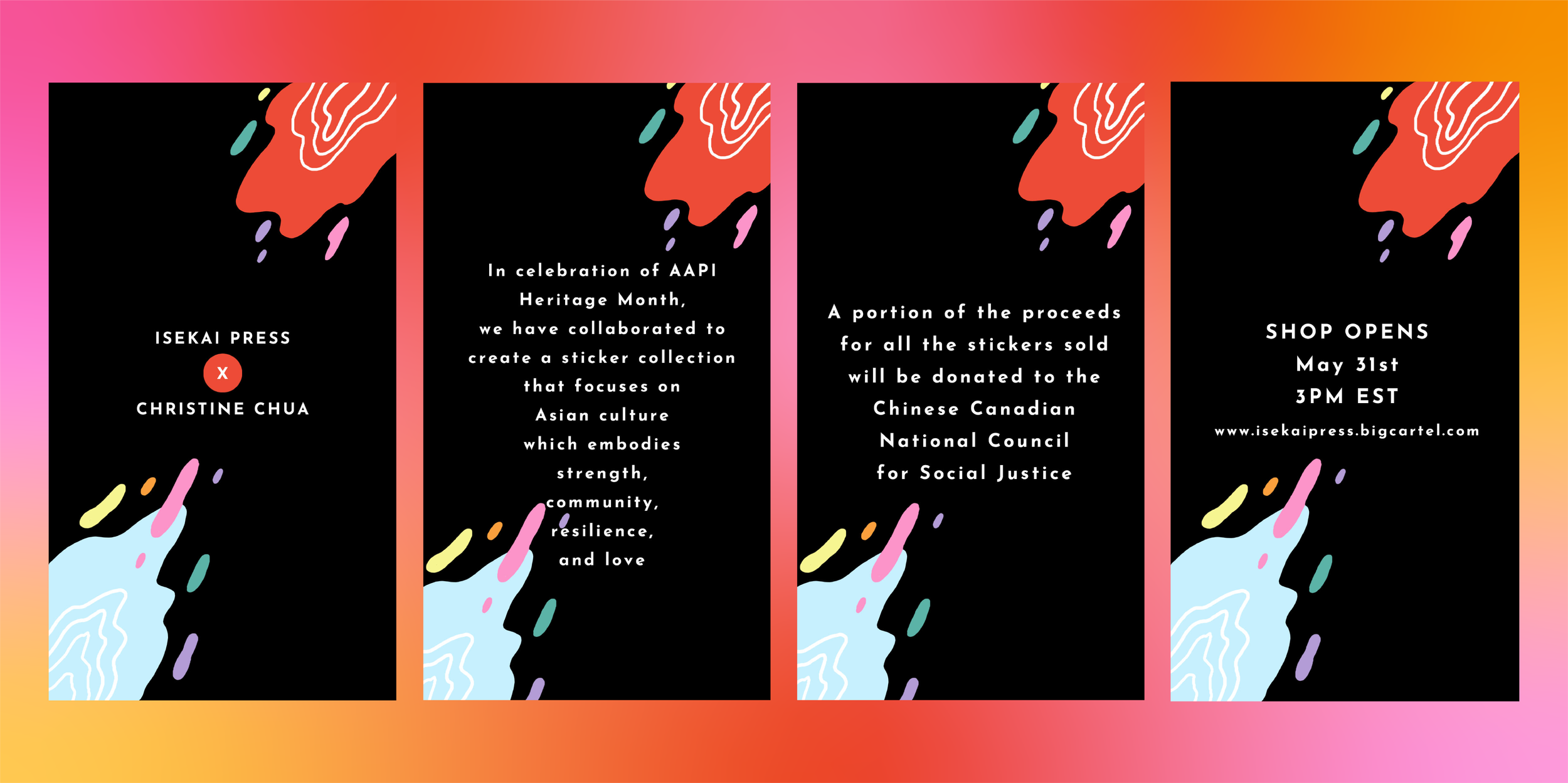 Instagram story posts: first set