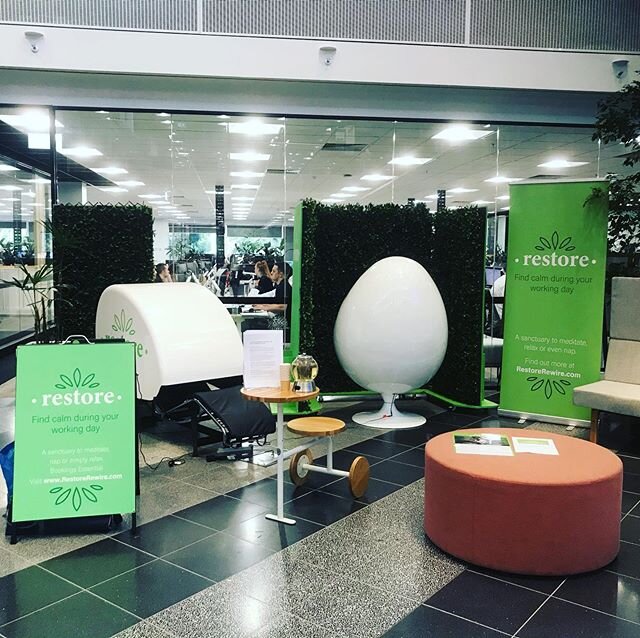 All set up at The Botanicca Wellness expo!

Looking forward to bringing some calm to the head office staff of @countryroad and @davidjonesstore through #meditation and #powernapping

#mindfulness #wellness #wellnessexpo #restore #calm #ladystartups #