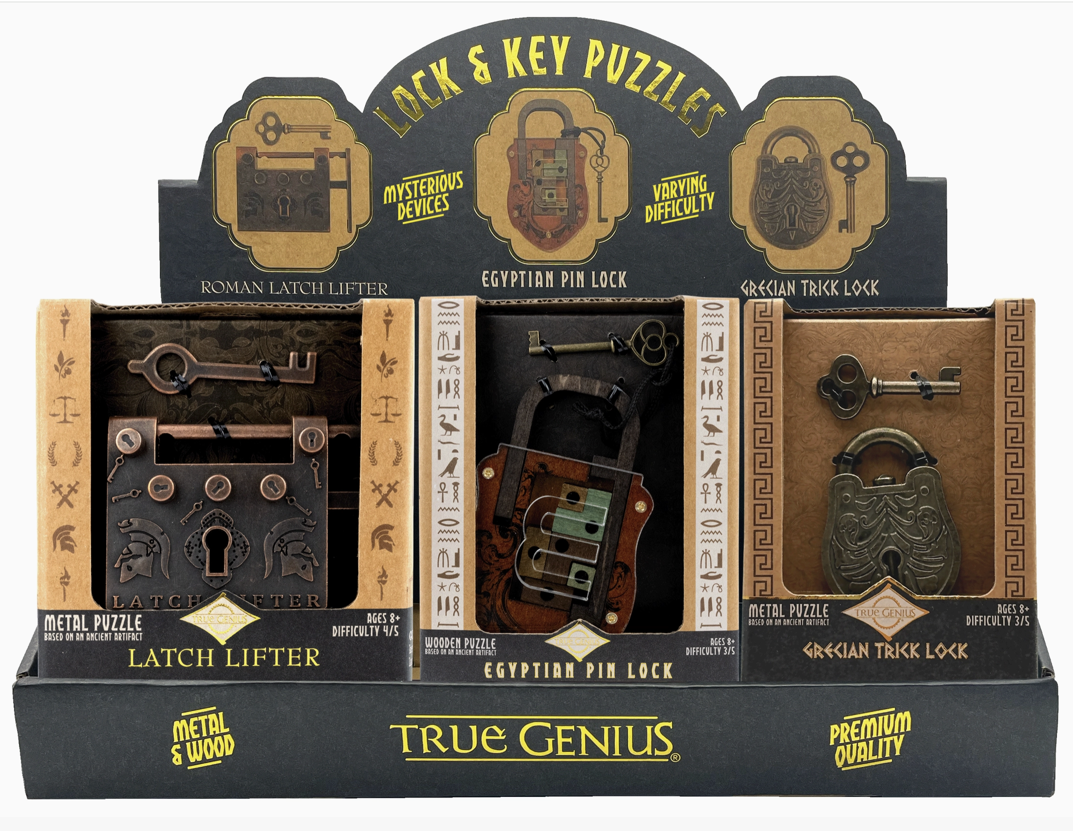 Lock & Key Mechanical Puzzles