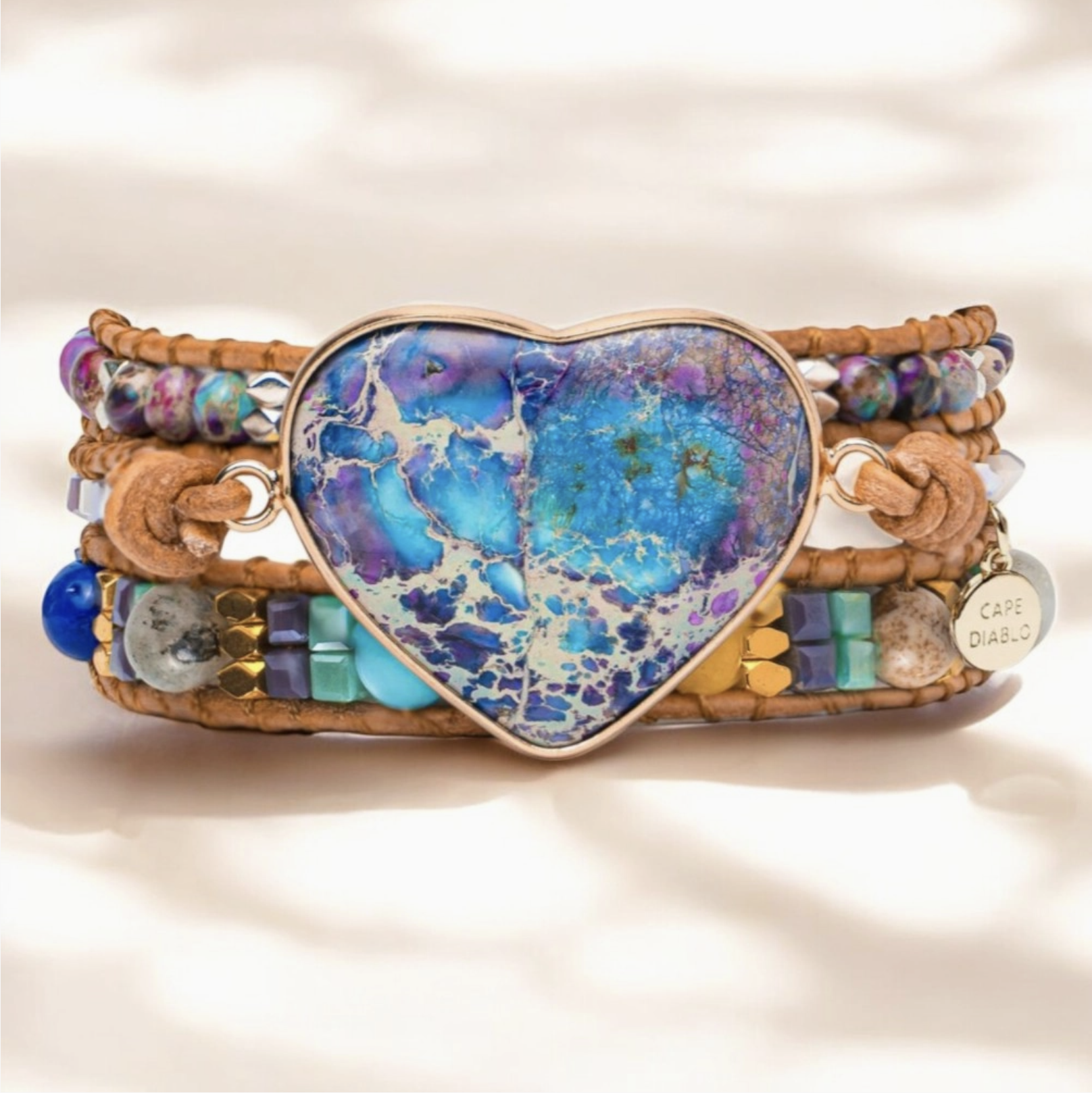 Healing Jasper Love Wrap Bracelet