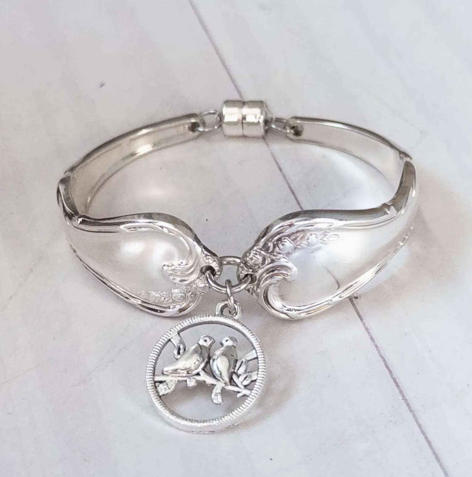 Lovebirds Dangle Handle Bracelet