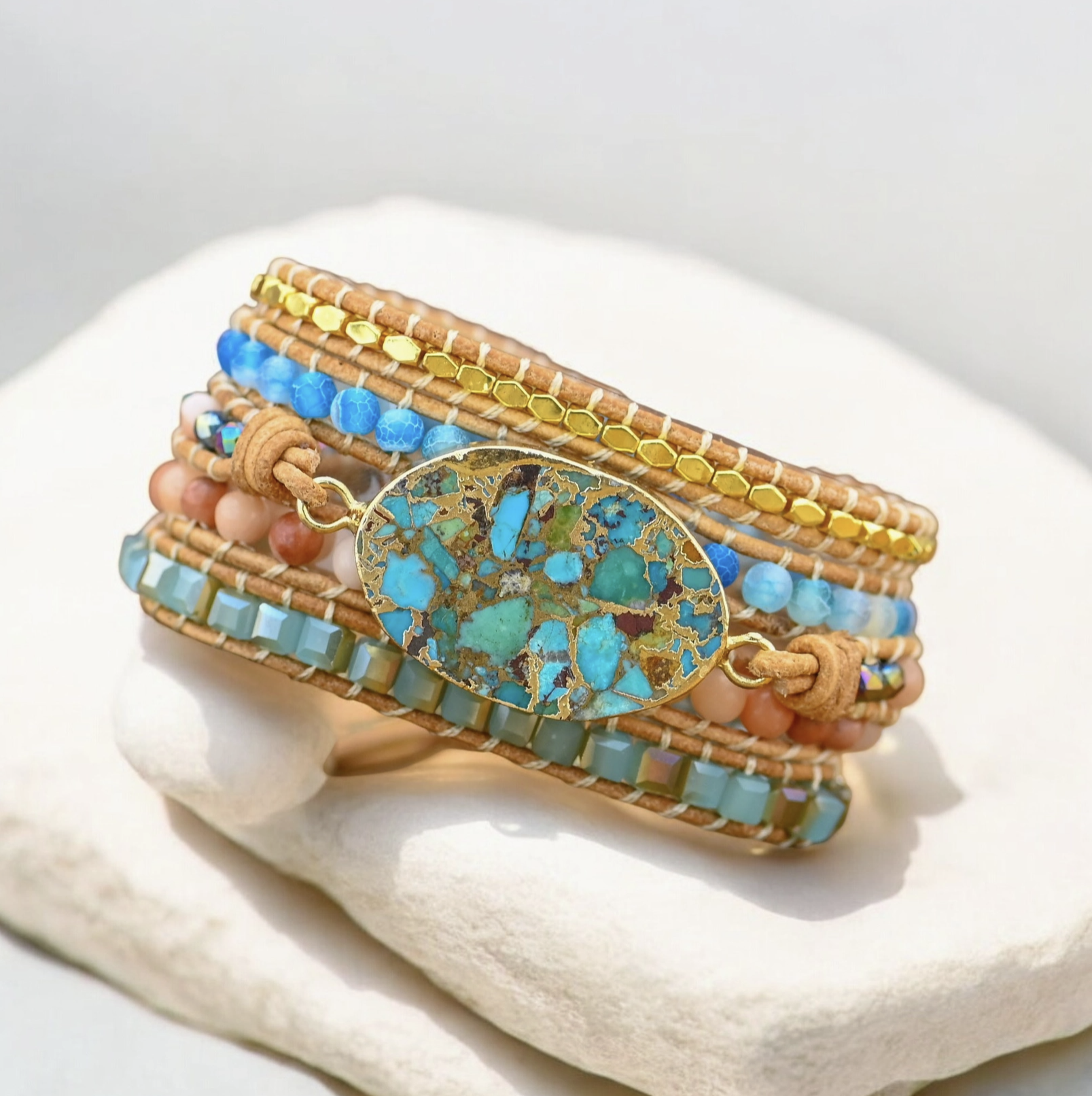 Atlantis Turquoise Wrap Bracelet