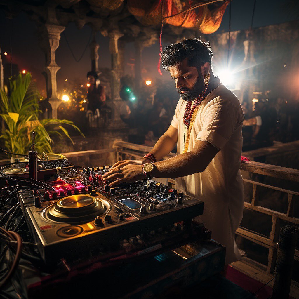 Prompt: &ldquo;Indian DJ with good taste in music&rdquo; lol. 

Seems like everyone is a DJ today. To me that&rsquo;s 🧢. 

Check out my newest blog post on the three most important/required traits of a DJ:

1. Good Taste in Music
2. The Ability to R