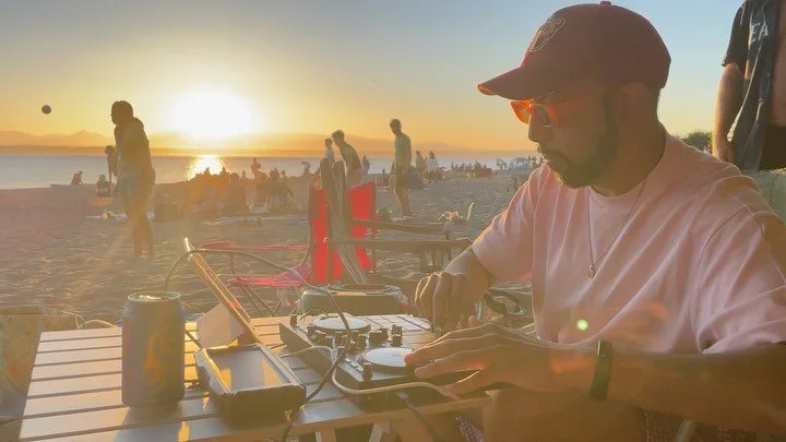 No filter needed. Sometimes you just need to play some tunes on the beach.