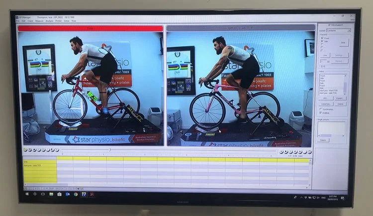 The shot on the left was actually my eventual position (note the increased knee bend and reduction in reach.) The shot on the right was of the Giant prior to the final tweaks. Because the Giant has an integrated seatpost, we made all of the changes on the Aura and then replicated the position across to the Giant.