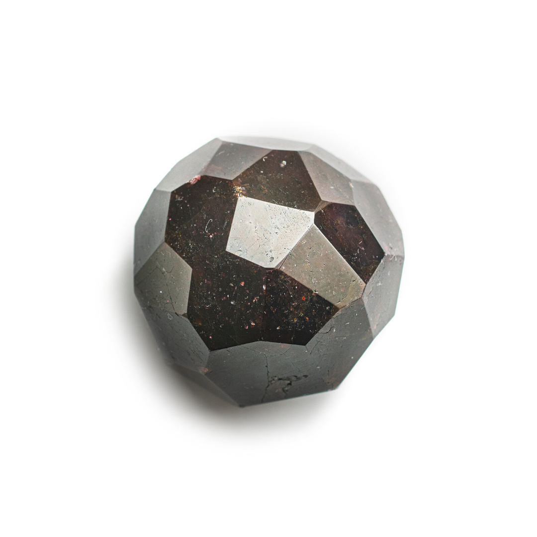 Multifaceted Red Garnet