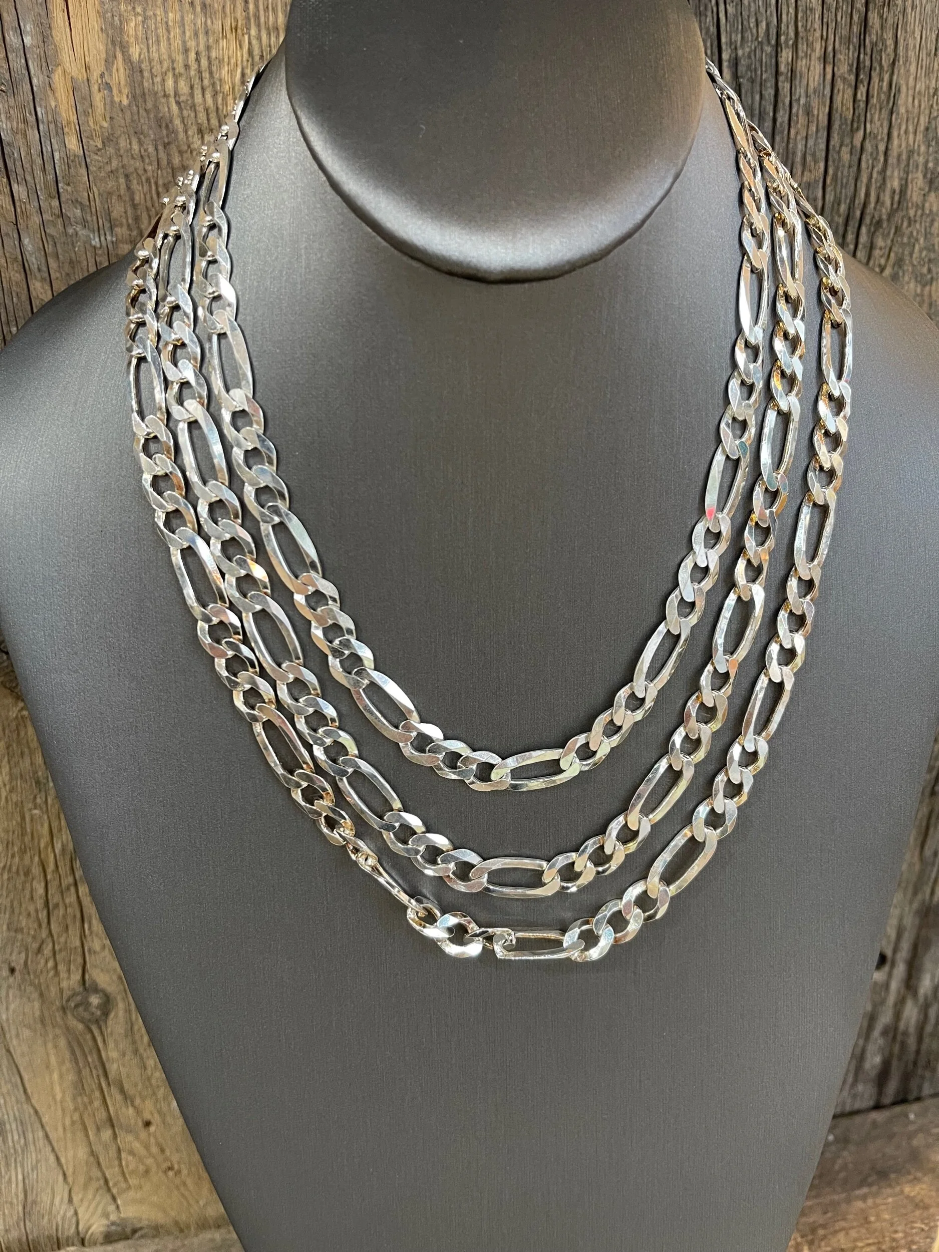 Large link Figaro Chain Spur Ranch Jewelry