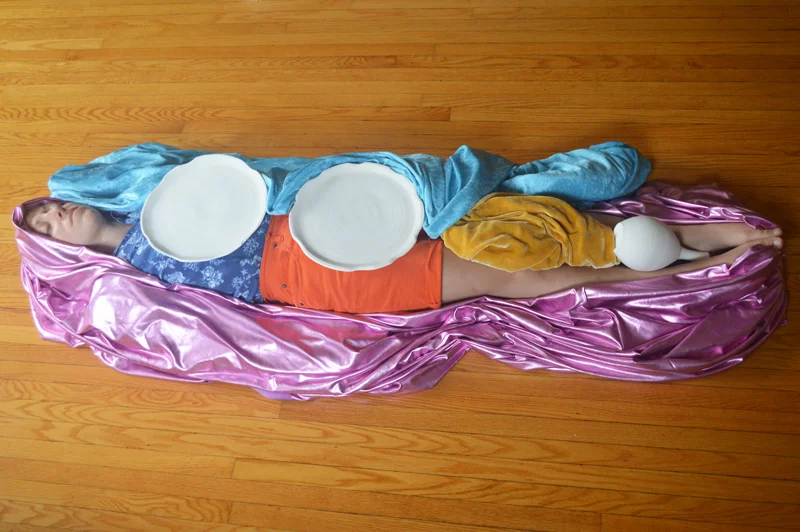 July 2018 - A preliminary image taken in Dianne’s living room. This was the first time we wrapped one another.