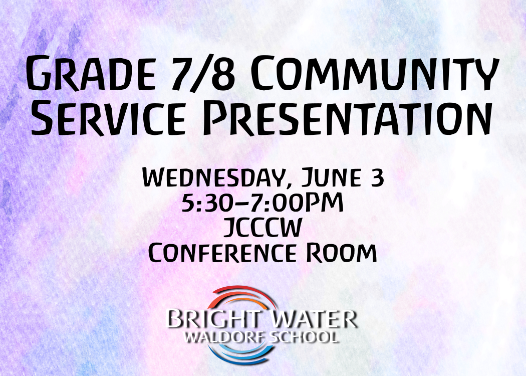 Grade 7/8 Community Service Presentation
