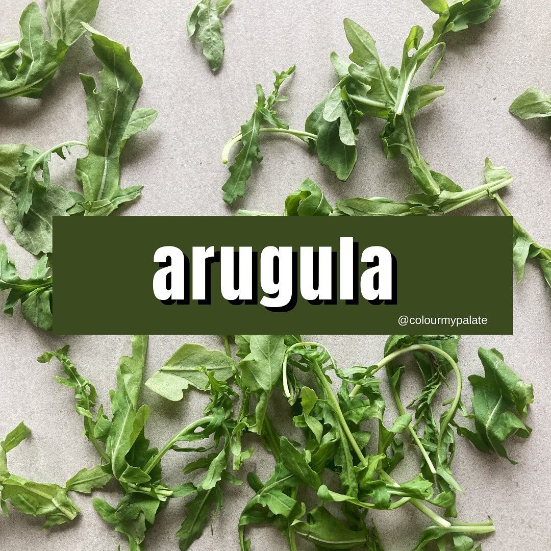 This week's #IngredientoftheWeek: Arugula ─ the fancy leafy green addition to any kind of dish! 🍃🧐👌
Vitamin A &bull; Vitamin C &bull; Vitamin K &bull; Magnesium &bull; Calcium
&bull;
My favourite ways to eat arugula?
☑️ In a salad 🥗
☑️ In a panin