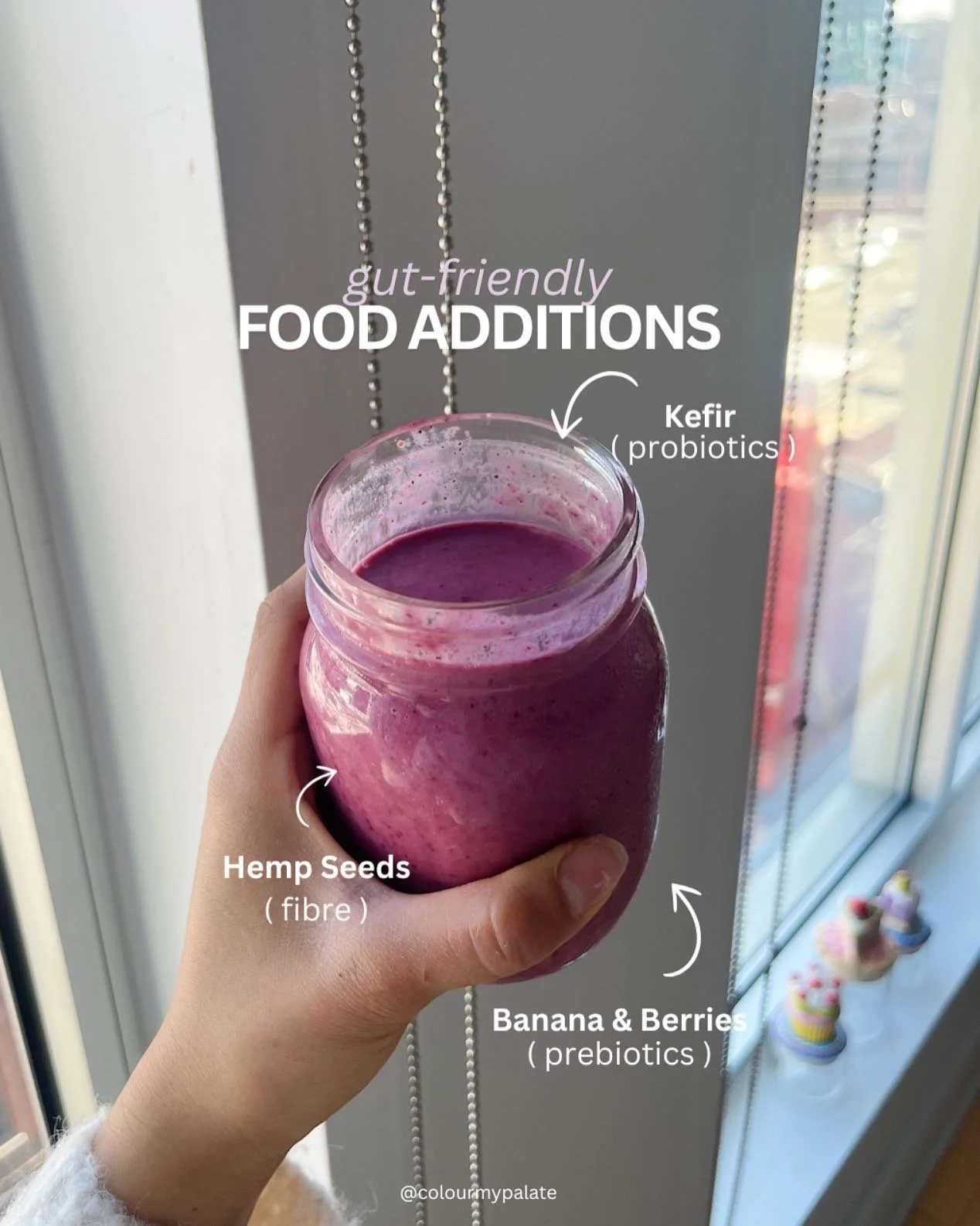 Spring is all about fresh starts&hellip;and that includes the gut! Try these 3 gut-friendly additions to a morning smoothie to help you ease into the spring refresh 😚
&bull;
🥛  kefir or plain yogurt (1/2 cup) &mdash; a probiotic party for your gut!