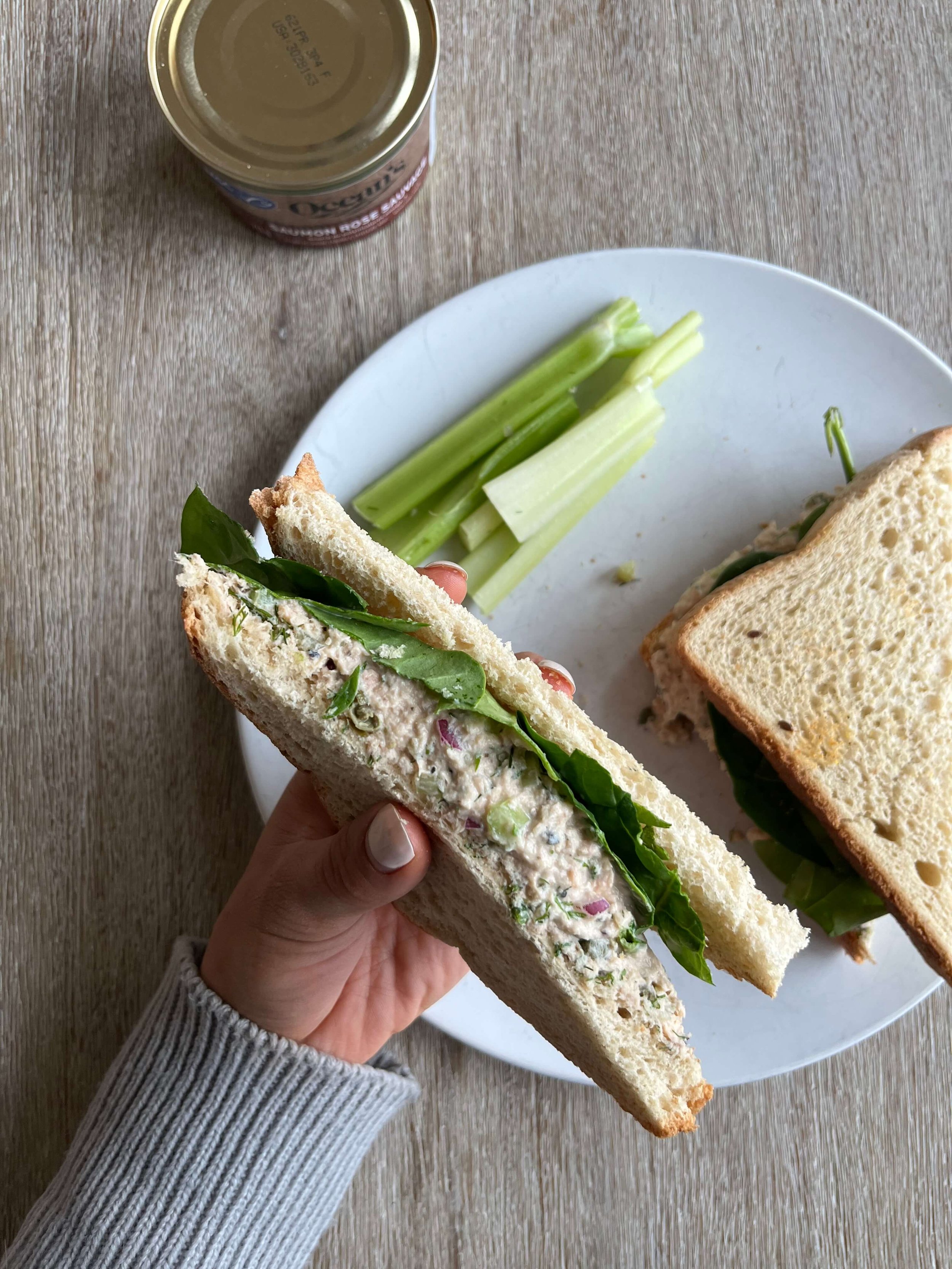 Classic Egg/Salmon Salad Sandwiches — Nutrition Services | Cooking ...