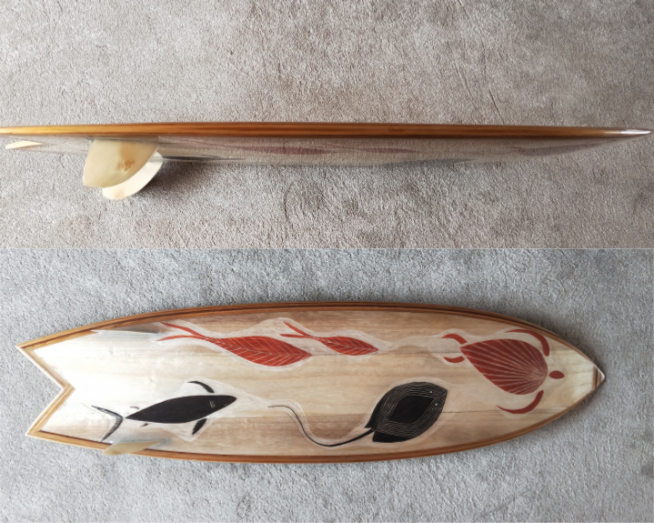 Fish 6'2" x 20 1/4" x 2 3/4". Available SOLD
