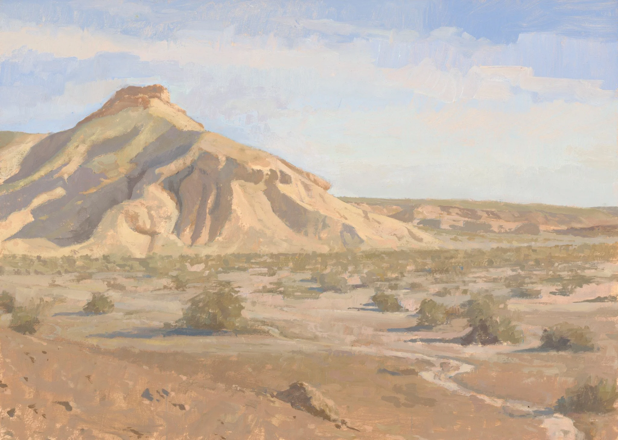  The Sainte-Victoire of the desert, Oil on Board, 25X35 cm, 2026 