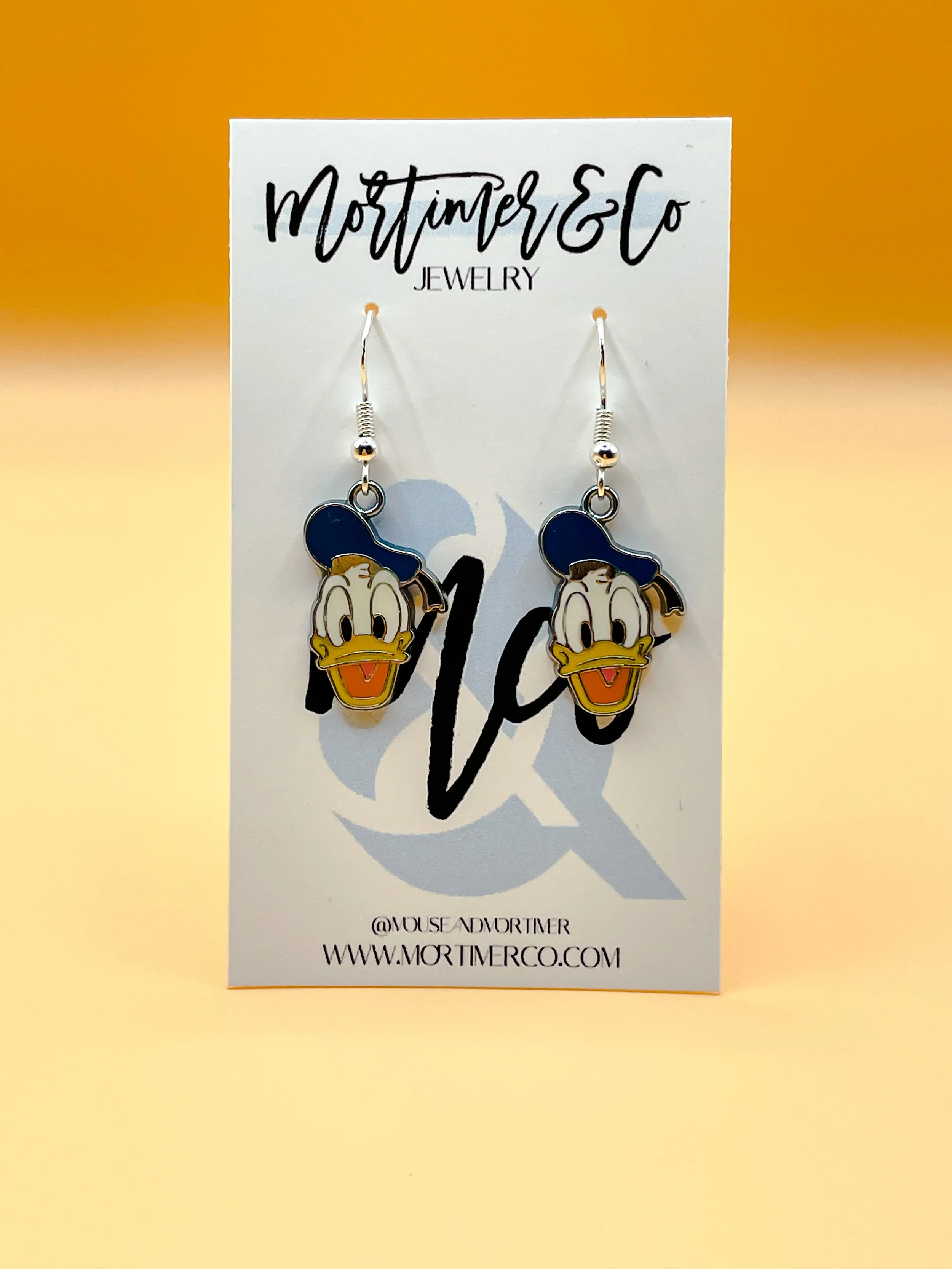 D. Duck Enamel Earrings