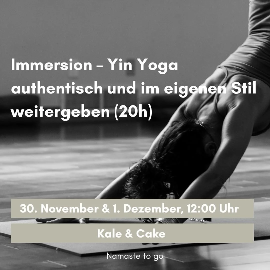 Bist du bereit, deine Yin Yoga Praxis auf die n&auml;chste Ebene zu bringen? ✨

In diesem Immersion Yin Yoga Workshop mit @juliakupke lernst du, wie du Yin Yoga authentisch und im eigenen Stil weitergeben kannst. In 20 Stunden tauchst du tief in die 
