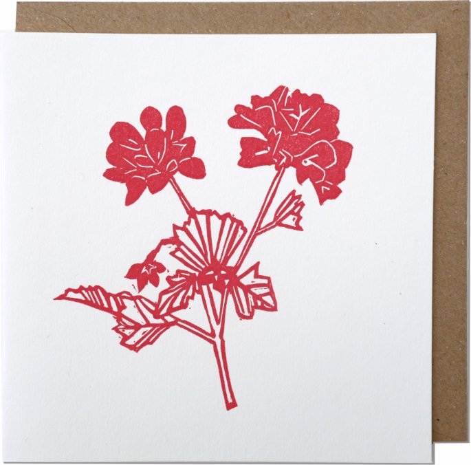 Geranium Card