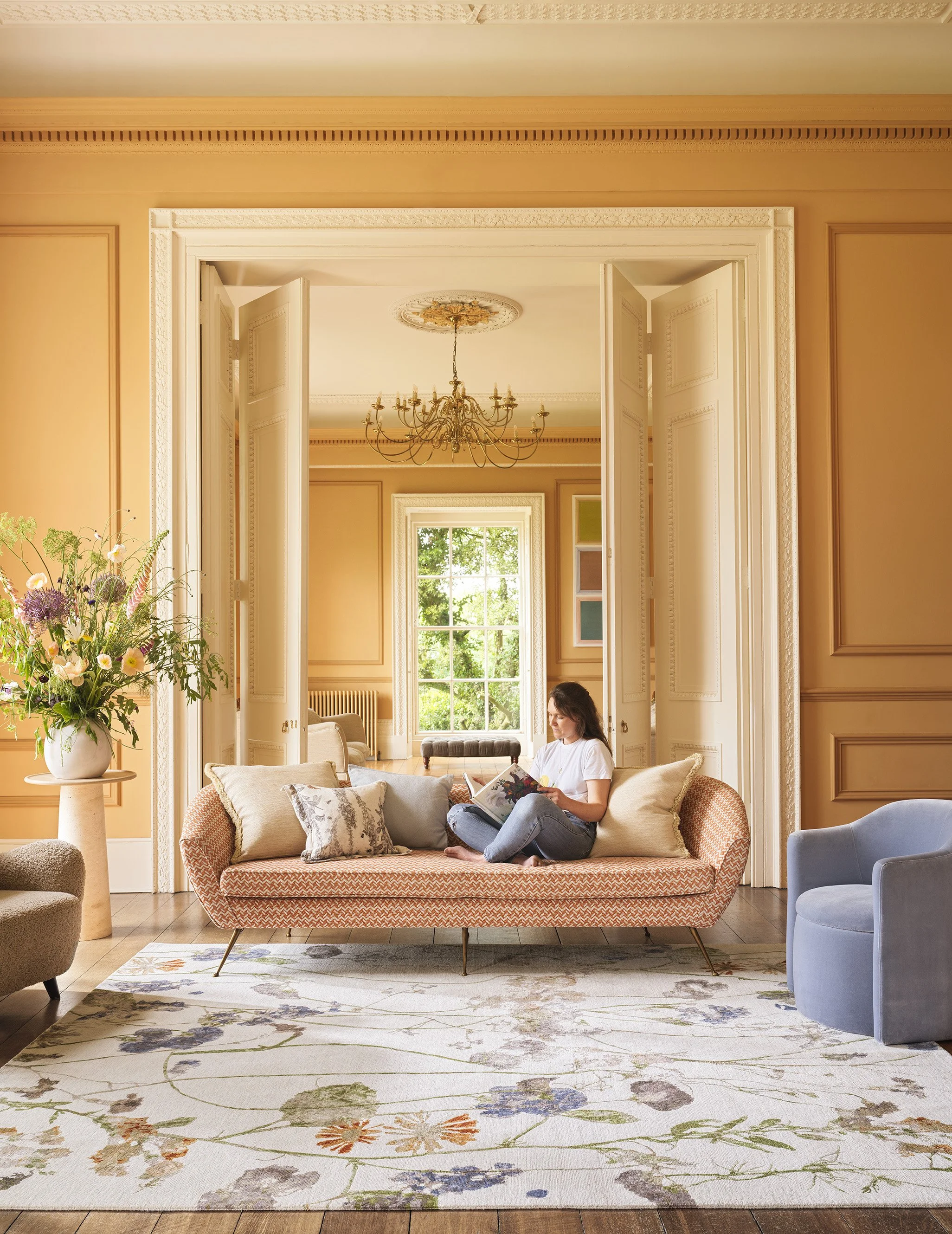 Knots Rugs launches the English Country Garden Collection in collaboration with artist, Charlotte Krone of Rediscovered By