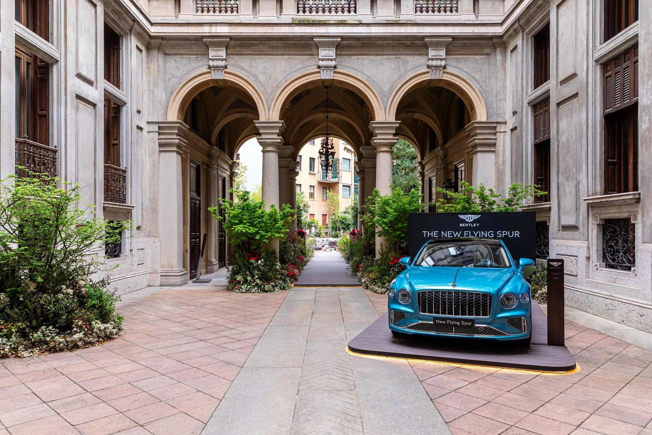 Bentley Home Atelier transformed into lush English Garden for Milan Design Week 2025