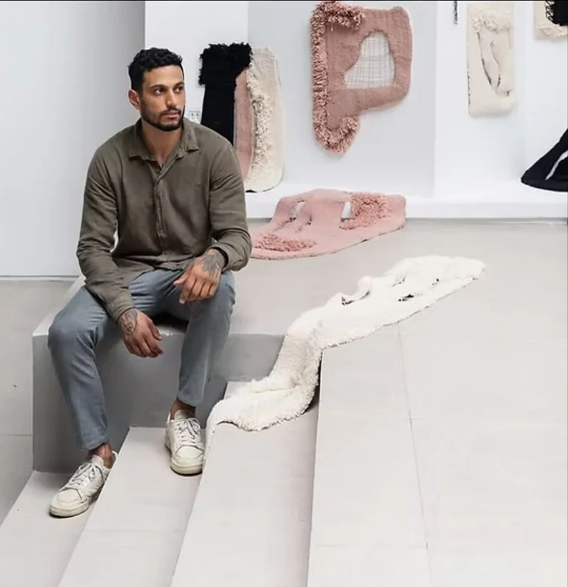 The sensory, three dimensional work of Brazilian textile artist @__alexrocca is now in London for the first time @jig_studio - heavily inspired by Afro-Brazilian ancestry, culture and religions his work blends different techniques such as tufting, fe