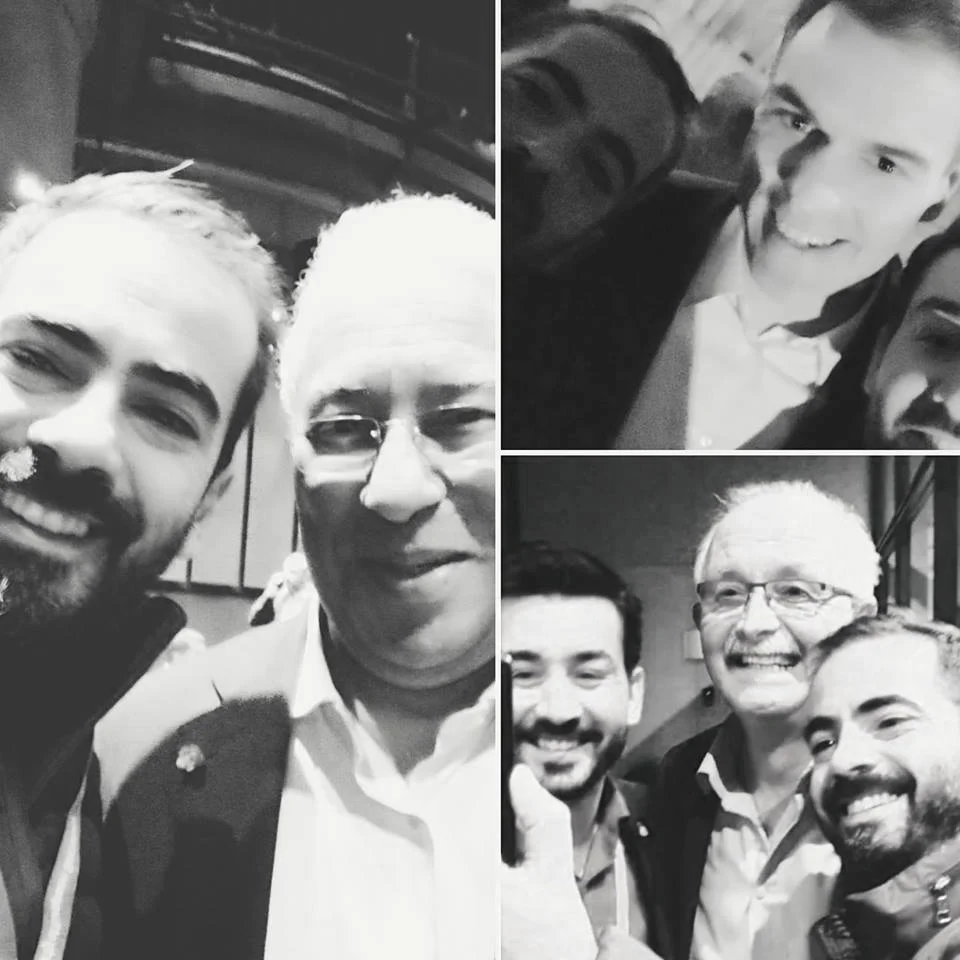 Με τον επικεφαλής της S&D Udo Bullmann, των πρωθυπουργό της Ισπανίας Pedro Sanchez και τον πρωθυπουργό της Πορτογαλίας Antonio Costa