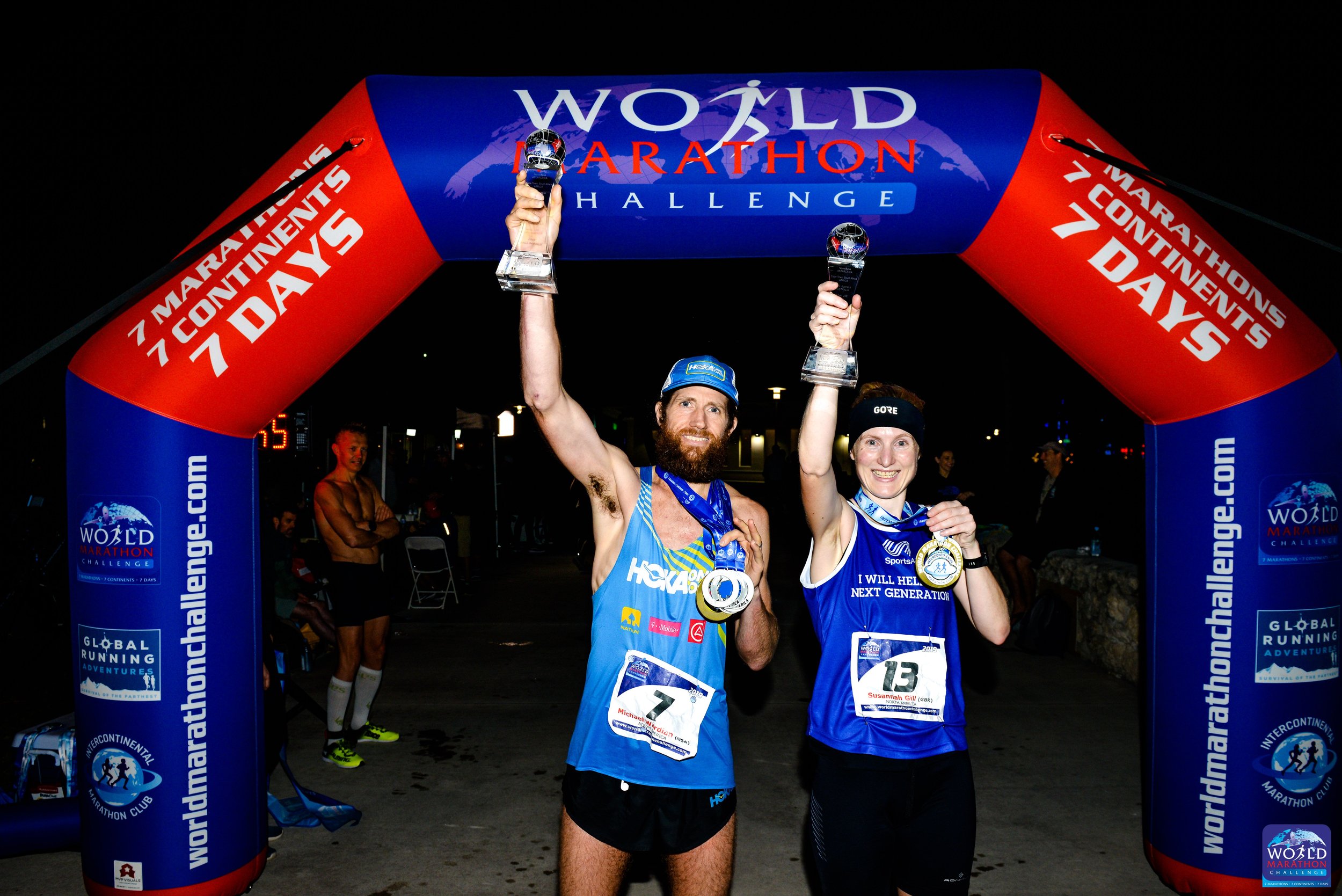 Susannah Gill with Mike Wardian in Miami_2019 World Marathon Challenger winners 2 .jpg