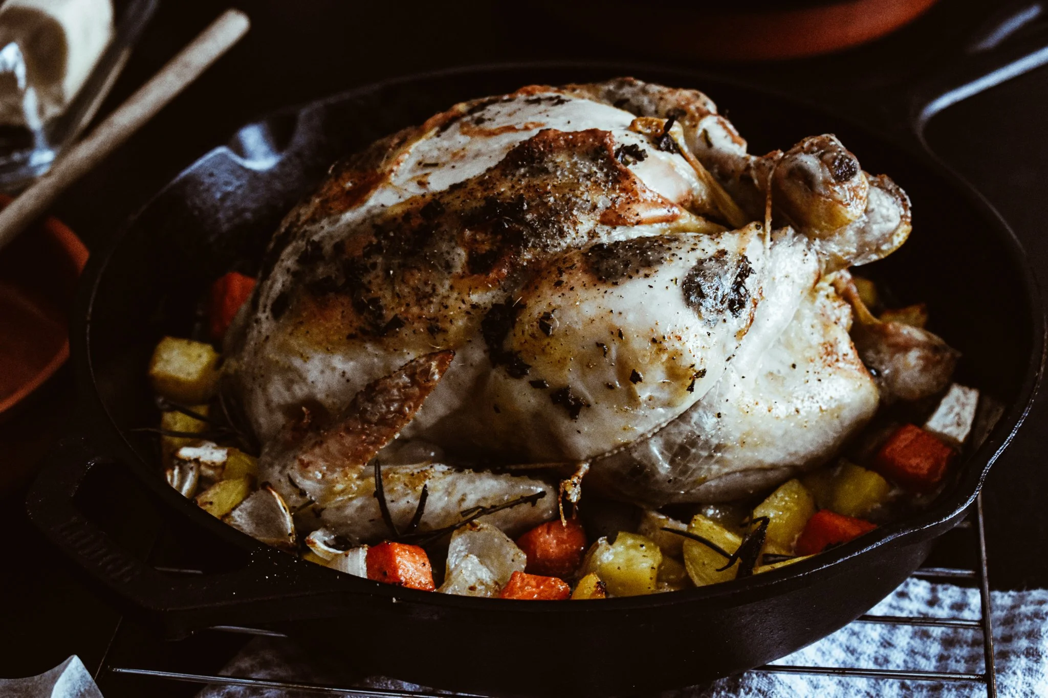 Easy One-Pan Roast Chicken &amp; Vegetables and other simple comfort foods