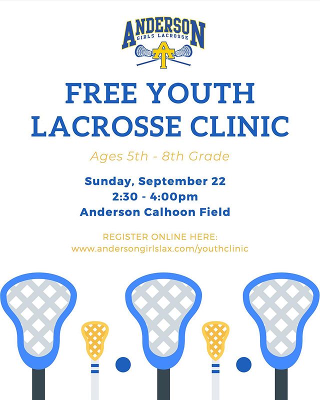 Coach Ross is fires up for the youth clinic this Sunday! Clinic is for both experienced and beginner players in 5th-8th grade. RSVP if possible using link on flyer. #sticksup #generationtrojan