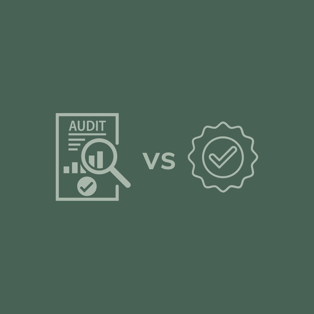 What exactly is the difference between audits and certifications?