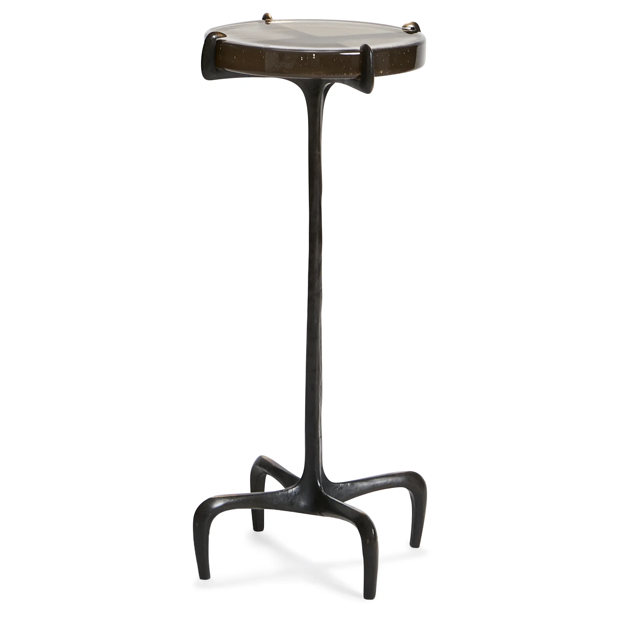 Claw Sleek Fog Glass Occasional Table