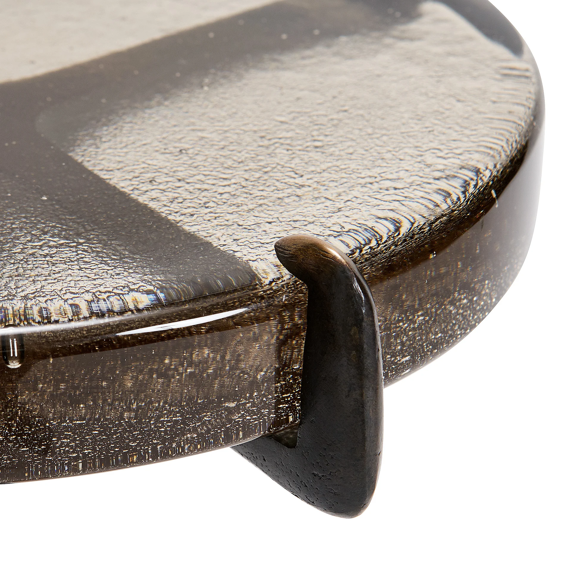 Claw Sleek Occasional Table Fog Glass