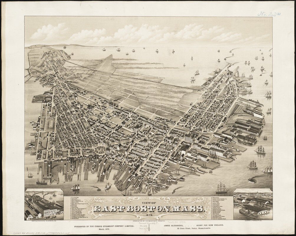 VISTA DE EAST BOSTON, MASS : 1879