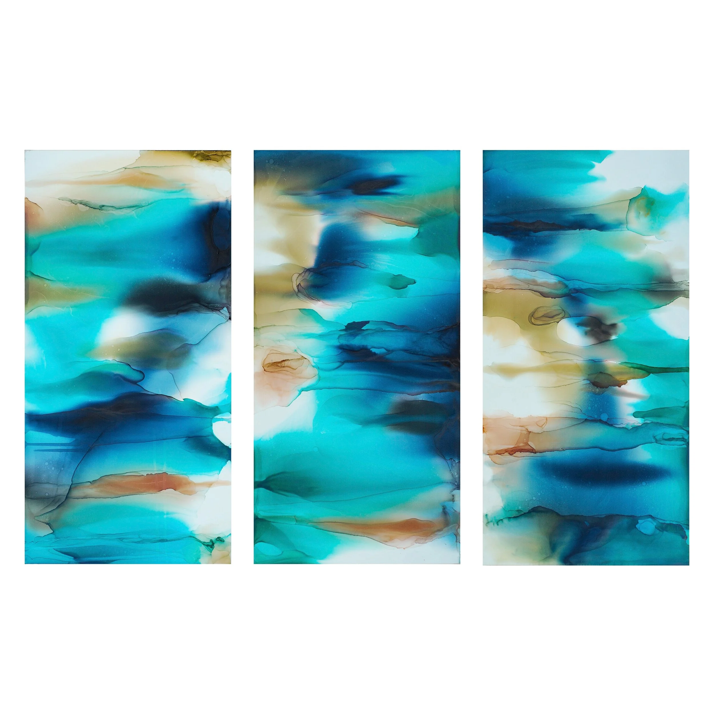 In the Shallows  36x18” Triptych