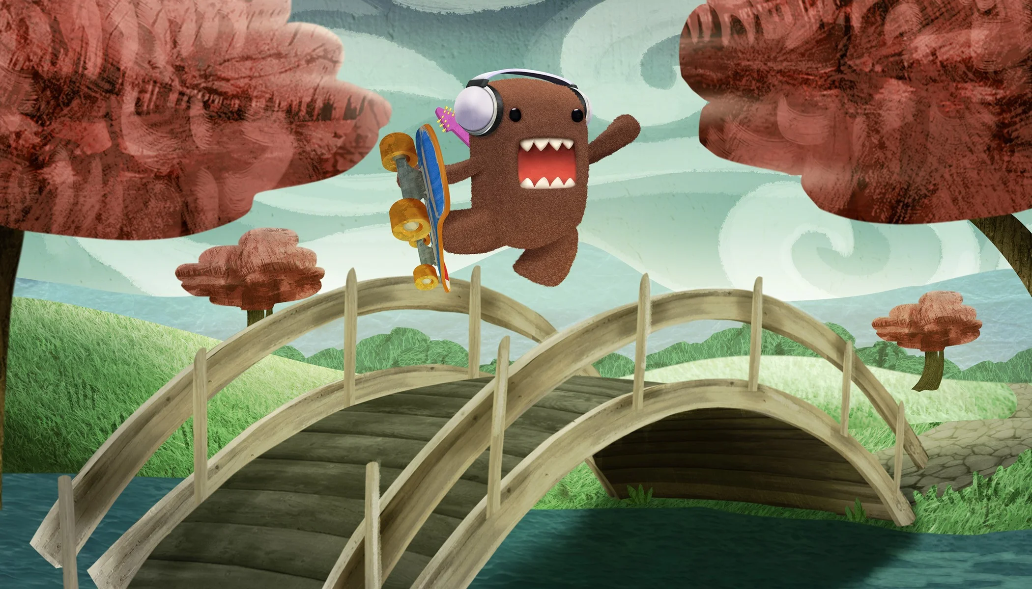 Art Director, visual development and character design “Domo Rocks!” Special for NHK with Little Airplane Productions