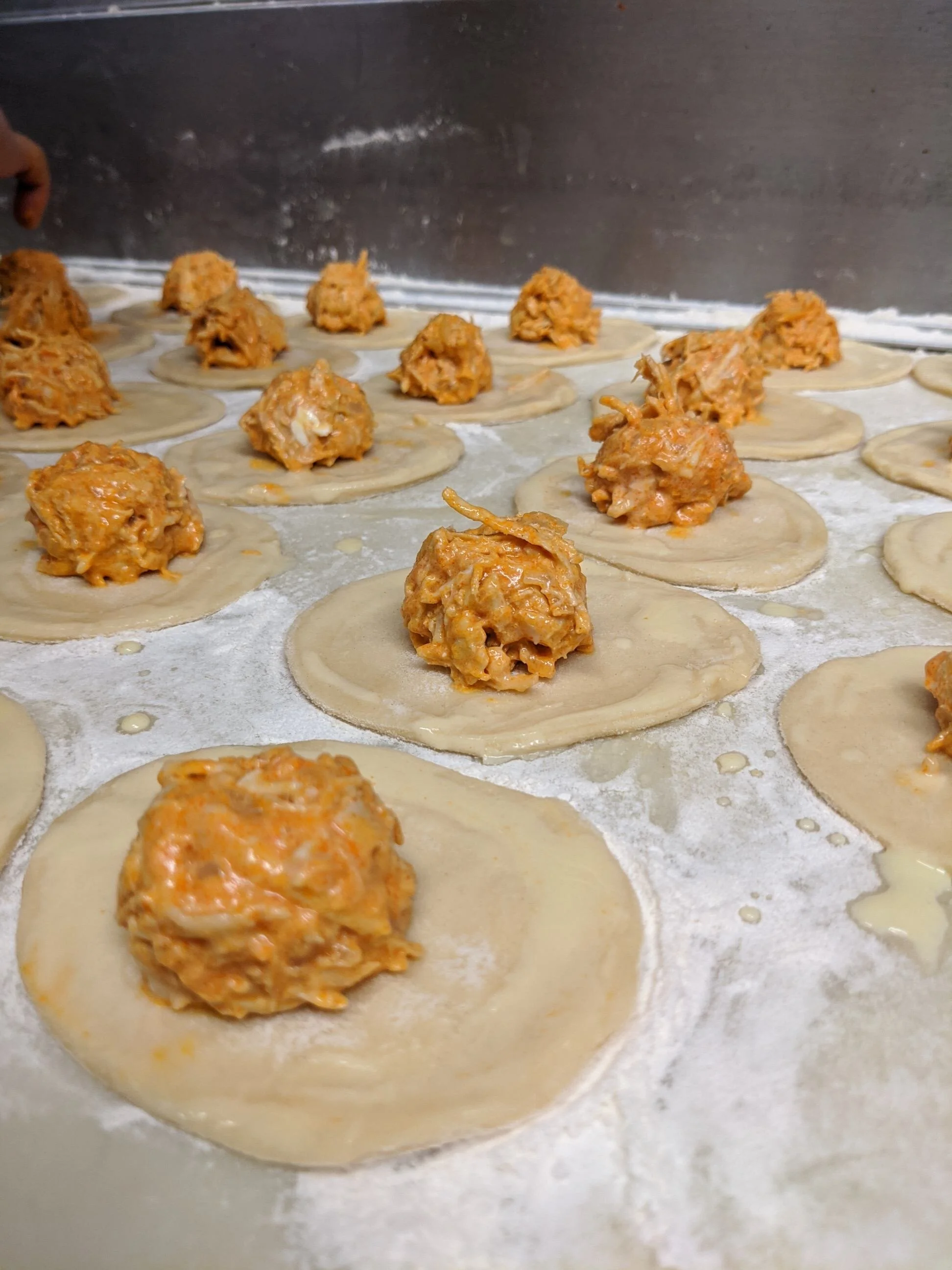 Buffalo Chicken Pierogies