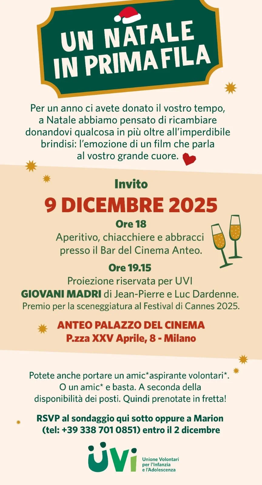 Un Natale in prima fila