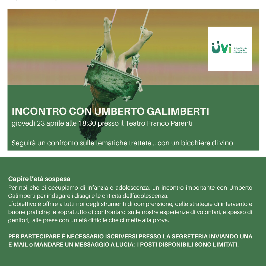 L'età sospesa: ne parla Umberto Galimberti 