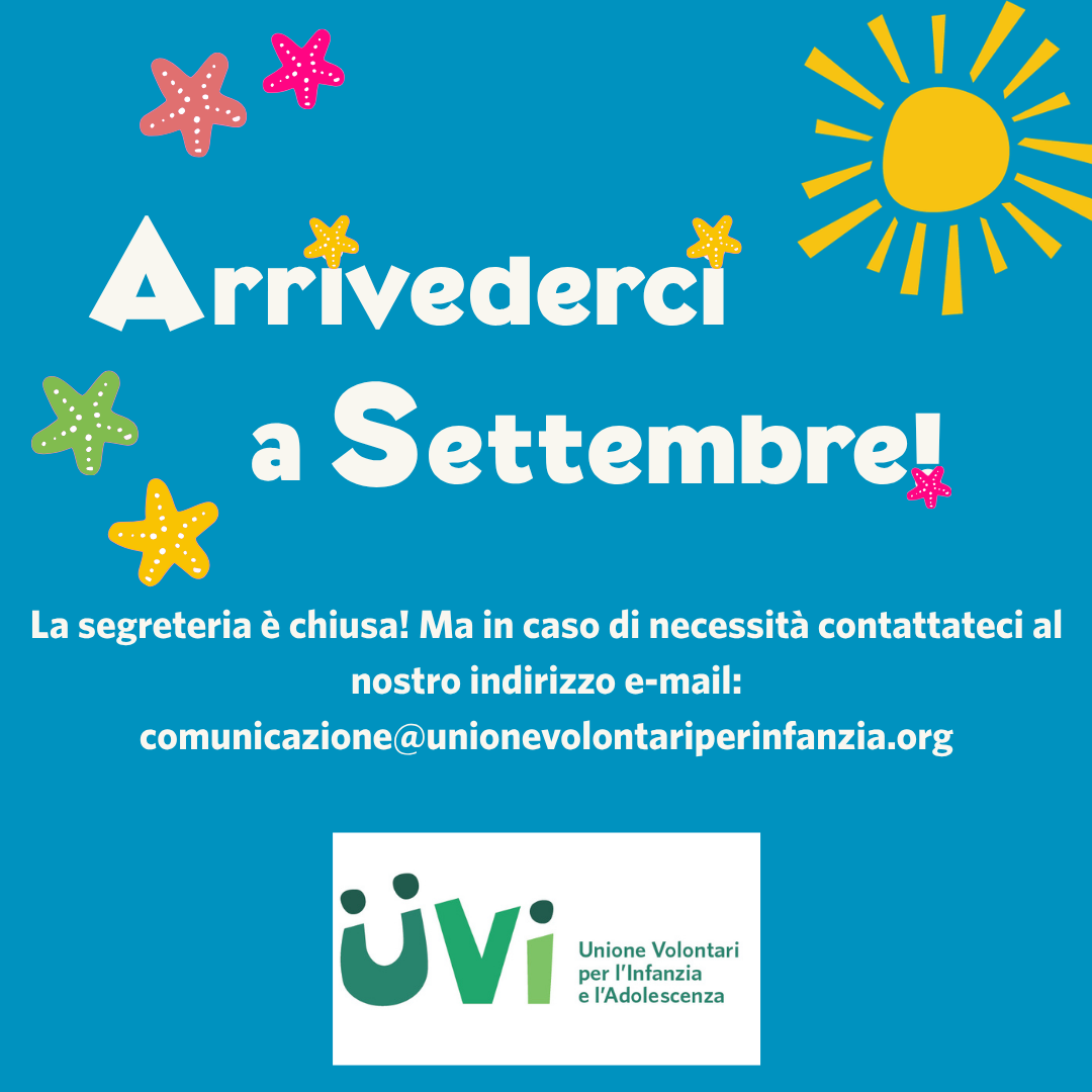 Arrivederci a settembre!